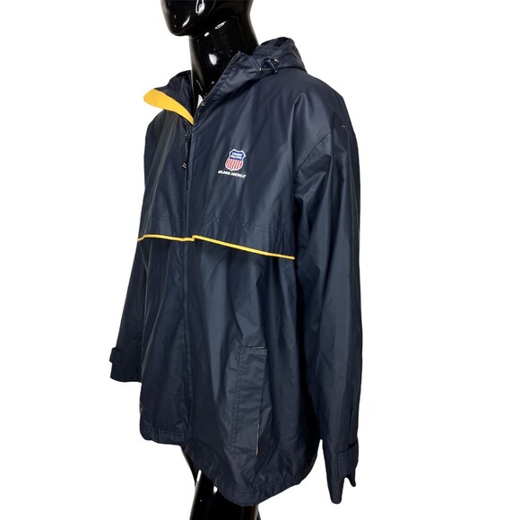 Vintage 90s "Union Pacific Building America" Hooded Coat Jacket Men's Size XL - Picture 5 of 12
